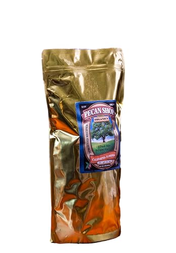 Pecan Shop Sprouted Raw Organic Almonds with Light Sea Salt, 2 lbs - Crispy Family Recipe