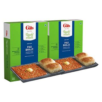 Gits Ready To Eat Pav Bhaji 600G (Pack Of 2 X 300G Each)