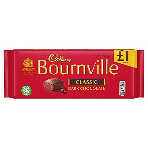Cadbury Bournville Classic Dark Chocolate Pouch  180 G