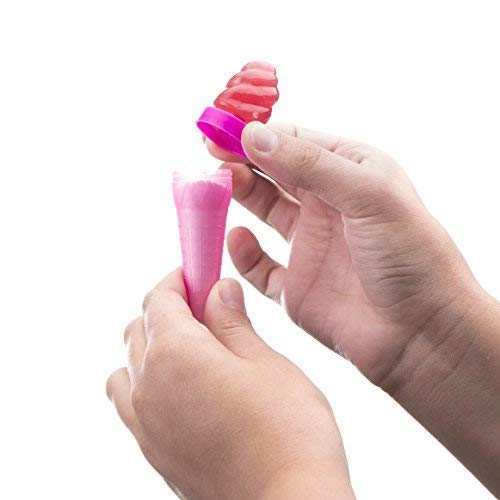 Ice Cream Cone Shaped Candy Dippers 24-Pack - Candy Pop With Flavored Candy Powder Cones In Assorted Colors (Kosher, Net Wt 13.55 Oz, 384G)