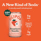 OLIPOP Minis Prebiotic Soda Pop  Strawberry Vanilla  Pantry Pack Packed with Prebiotics  Fiber  and Botanicals  Gluten Free  Vegan  GMO Free  7.5oz (6-Cans)