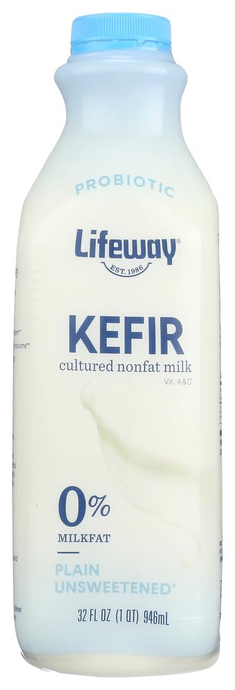 Lifeway Probiotic Non Fat Plain Kefir  32 Ounce -- 6 Per Case.