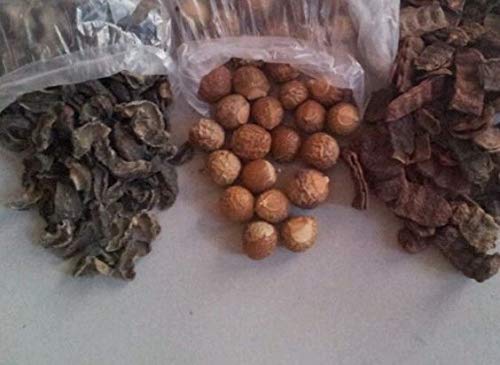 Krishna Krpa Dry Whole Amla|Reetha|Shikakai|Soapnut|Gooseberry|Acacia Concinna (200Gm Each)