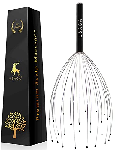 Usaga 28 Fingers Head Scratcher, Head Massager, Scalp Massager, Head Whisk Massager, Wire Massager, Stocking Stuffers For Head H