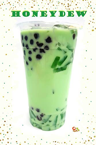 Qbubble Tea Powder Green Honeydew Powder, 2.2 Pound