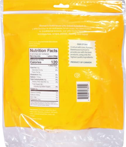 Romans Bakehouse Pita Bread Original, 8.8oz