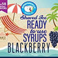 Hypothermias Blackberry Snow Cone Syrup - 128 Fl Oz - Dark Purple - 100% Pure Cane Sugar