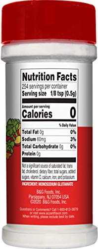 Accent All Natural Flavor Enhancer, 4.5 Ounce, Red, Model 1149875