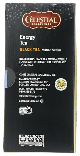 Celestial Seasonings Black Tea, Energy Blend, 12 Count Tea Bags