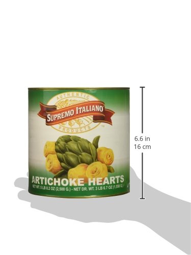 Supremo Italiano Whole Artichoke Hearts, 55 Ounce