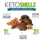No Sugar Company No Sugar Keto Shellz - Sugar Free Keto Snack - Gluten Free, Kosher - 25 Pack, Individually Wrapped, Caramel Pecan