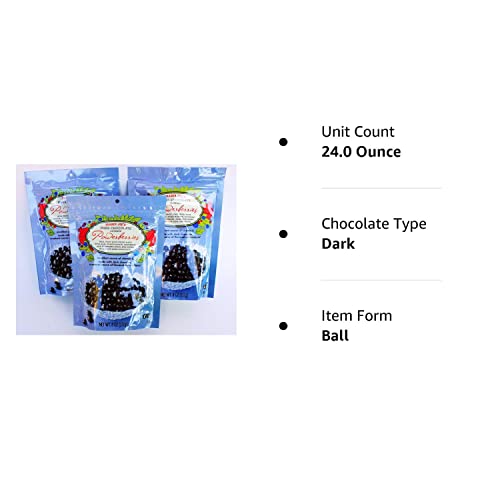 Trader Joe'S Dark Chocolate Covered Powerberries With Acai, Pomegranate, Cranberry And Blueberry (Pack Of 3)