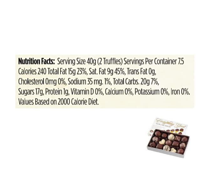 Vegan, Plant Based, Gluten Free Gourmet Chocolates | Everything Good Truffle Collection (15 Pieces) | Dairy Free, Nut Free, Pean