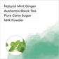 QuikTea Mint Ginger Chai Tea Latte Powder - 10 Count Single Box - All Natural & Preservative Free Instant Chai Tea Mix - Just Ad
