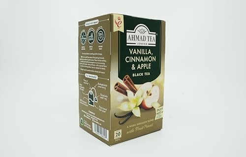 Ahmad Tea Vanilla, Cinnamon, Apple 20 Count (Pack Of 6)