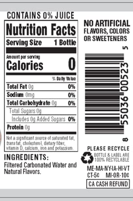 Hal'S New York Seltzer Carbonated Mango Flavored Sparkling Water, Zero Sugar, Zero Calorie, Zero Carbs, 20 Fl Oz (Pack Of 24)