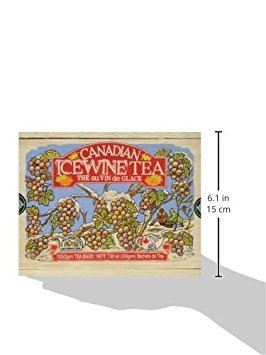 Metropolitan Tea Canadian Ice Wine Tea - 100 Count Tea Bags in Wood Box