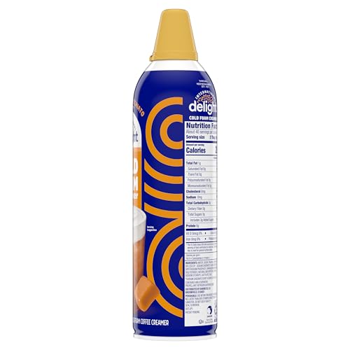 International Delight Cold Foam Coffee Creamer, Caramel Macchiato Cold Foam Flavored Creamer, 14 OZ Can
