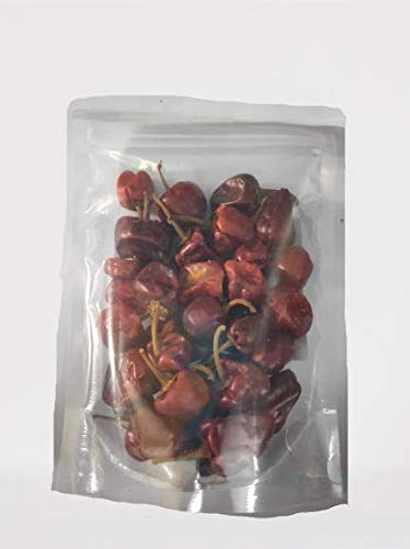 BSD Organics Hot Spicy Round Red Chilli Whole/Milaka/Paprika/Mirch Spice (50 Gram / 1.7 Ounce)