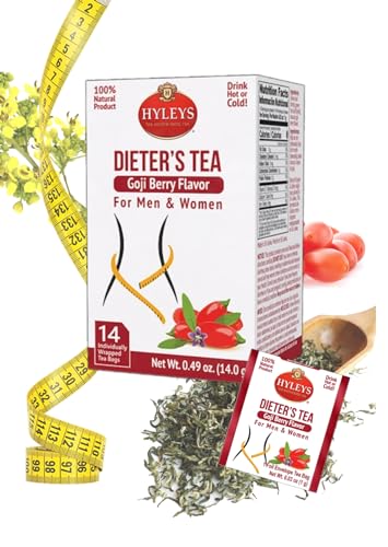 Hyleys Dieter'S Tea With Goji Berry Flavor - 14 Tea Bags - Slimming Weight Loss Detox Cleanse Tea