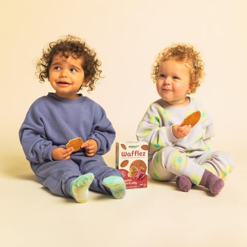 Sprout Organic Baby Food, Toddler Snack Variety Pack, Single Serve Waffles (30 Count)