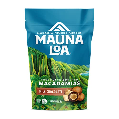 Mauna Loa Chocolate Covered Macadamia Nuts, Milk Chocolate, Cocoa Dusted, 8 Oz