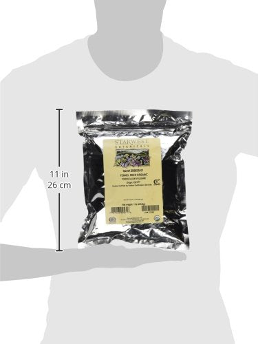 Starwest Botanicals Organic Fennel Seeds, 1 Pound