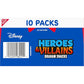 Disney Heroes and Villains Graham Snacks, Custom Cookies Variety Pack, 10-1 oz Kids Snack Packs