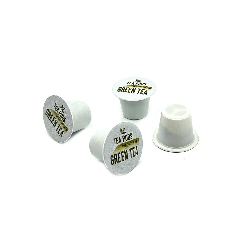 TEA BOQUETE Green Tea Pods for Nespresso OriginalLine, 36 Count (2x18 compact pieces)