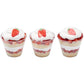 Strawberry Shape Edible Sugar Decoration Toppers, 12 Count - Great For Cupcakes, Cookies, Cakes, Cakes Pops
