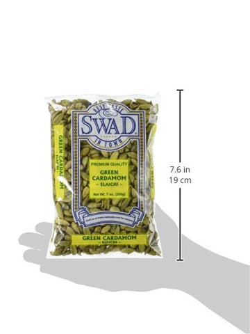 Great Bazaar Swad Green Cardamom, 7 Ounce