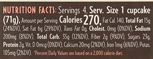 Rubicon Bakery, Cupcake Vegan Chocolate Blackout, 10 Ounce (Pack of 1)