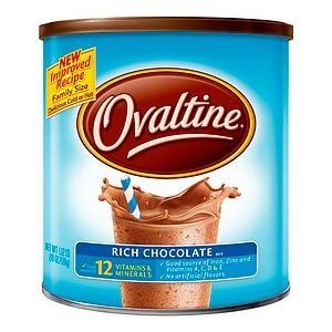 Ovaltine Nutritional Drink, Rich Chocolate, 1.12 Lb [Pack of 2]