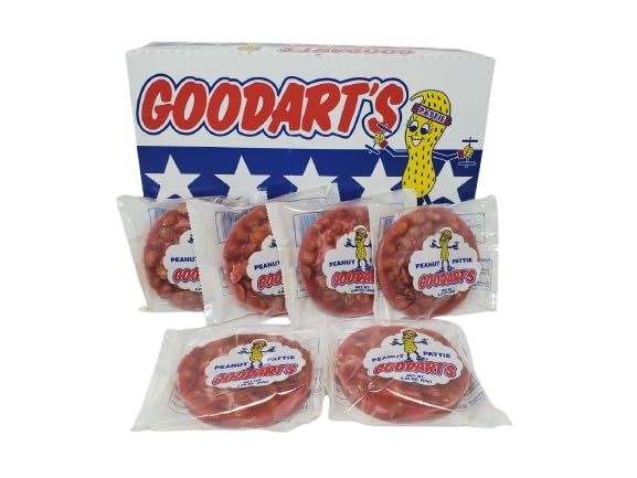 Goodart'S Peanut Pattie - 6 Pack (Crunchy Peanut Brittle Candy)