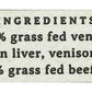 Force Of Nature Meats Ground Venison, Liver, Heart, 14 Oz