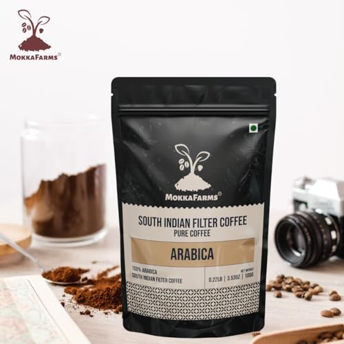 Mokkafarms Traditional South Indian Filter Coffee 500G - 100% Pure Arabica | Fresh Roast & Ground, Flavour, Aroma | Farm To Fork