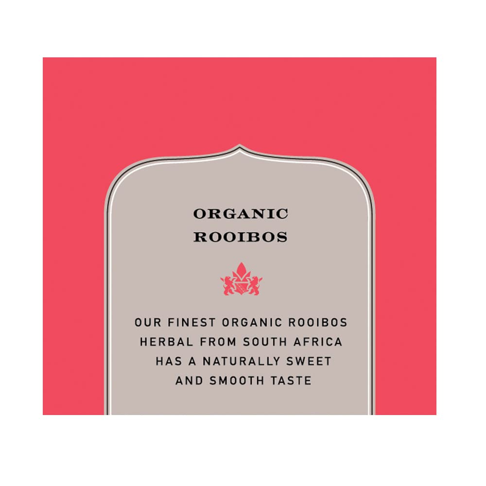Harney & Sons Organic Rooibos Premium Tea, 20 Count, Rooibos Flavor, Model HSF30081