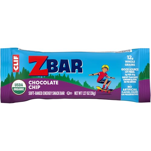 Zbar - Chocolate Chip, Iced Oatmeal Cookie, And Chocolate Brownie - Variety Pack - Soft-Baked Energy Snack Bars - Non-Gmo - 11-12G Whole Grains - Usda Organic Granola Bars (18 Count, Mix May Vary)