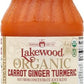 Lakewood Organic Carrot Ginger Turmeric Juice, 32 FZ