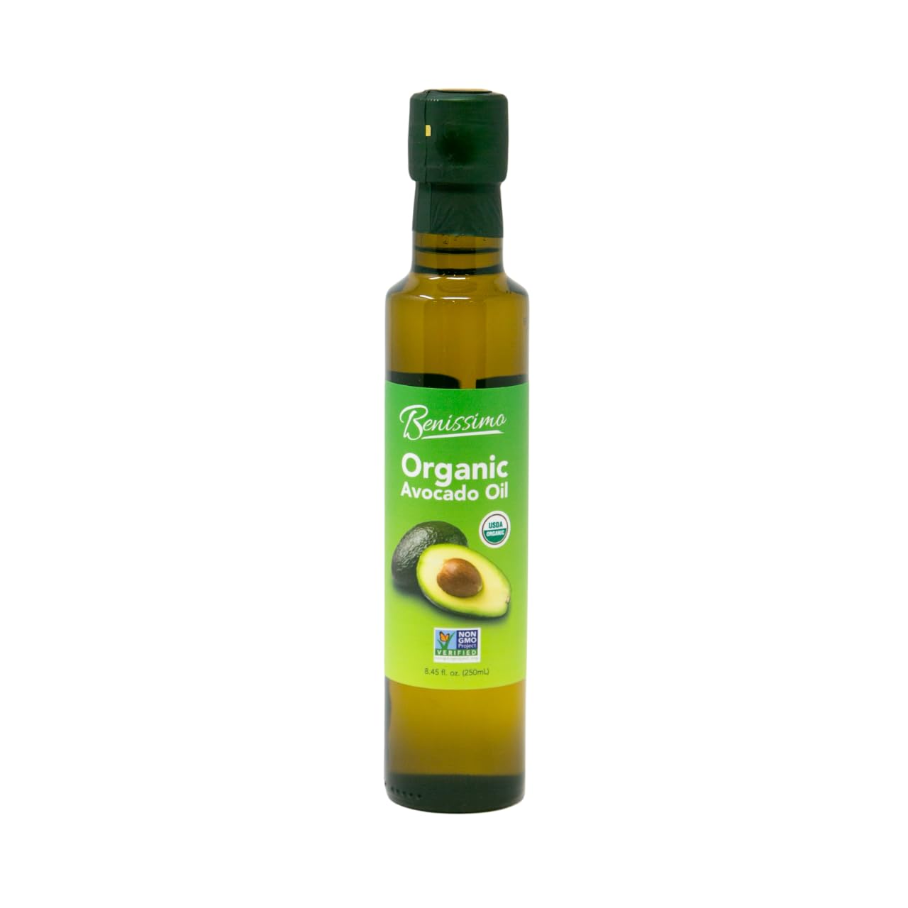 Benissimo Organic Avocado Oil - 8.45 Fl Oz, Cold Pressed, Unrefined