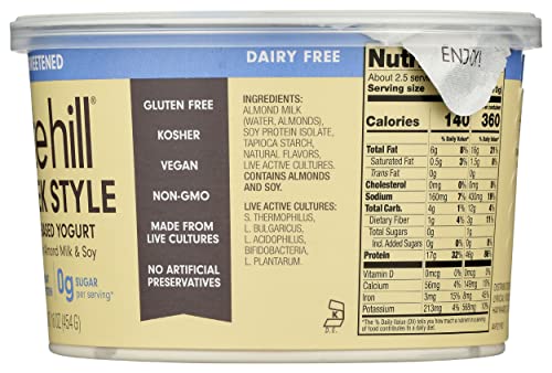 Kite Hill Plain Unsweetened Greek Syle Yogurt, 16 OZ