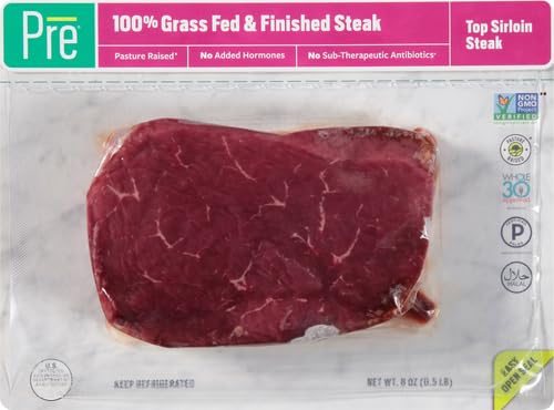 Pre, Beef Top Sirloin Steak, Grass-Fed, Pasture-Raised | 0.5 lbs.