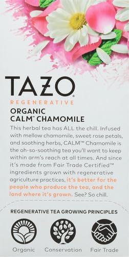 Tazo Tea - Herbal Tea Organic Calm Chamomile - Case Of 6-16 Bags