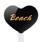 GRAPHICS & MORE Cupcake Picks Set of 6, Acrylic, California State University Long Beach Heart Decoration