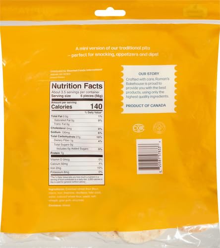 Romans Bakehouse Pita Bread Original Mini, 200g