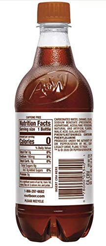A&W Diet Root malt-inspired Pack of 12, 20 Fl Oz Bottles, Total 240 Fl Oz