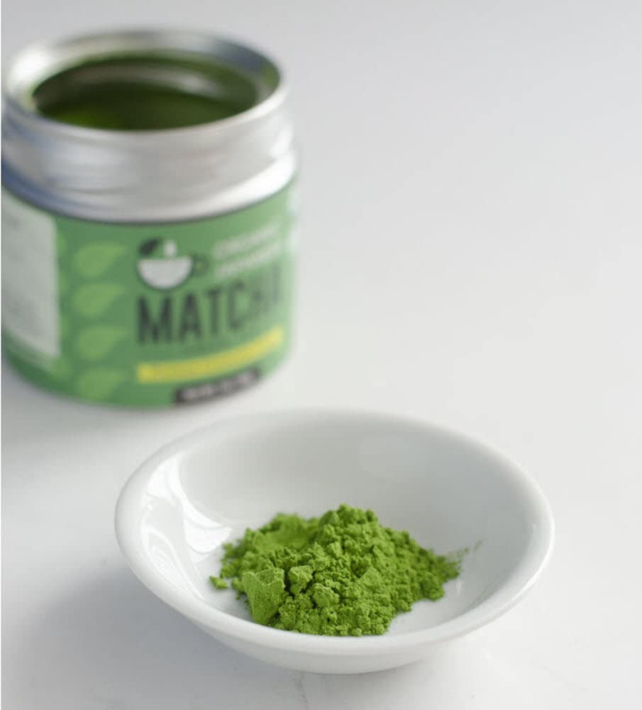 Kyoto Dew Matcha - 1 oz / 30g - USDA & JAS Organic enhanced Ceremonial Japanese Matcha Green Tea Powder - Stone-Ground First Harvest - Zero Sugar