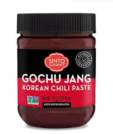 Sinto Gourmet Gochujang Korean Red Hot Chili Paste, Gluten Free, Vegan, 10 oz