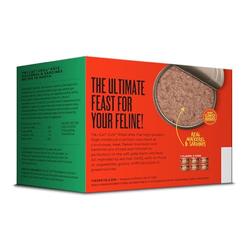 Tiki Cat Grill Pate Sardine & Mackerel, 2.8 oz. (6 Count)