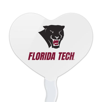 GRAPHICS & MORE Cupcake Picks Set of 6 - Acrylic Heart Love Toppers - Florida Institute of Technology